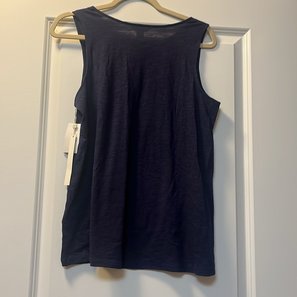 Caslon flowy asymmetric neck knit tank - Picture 2 of 7